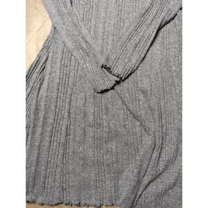 SO Goods for Life Gray Ribbed Mock Neck Sweater Dress Top XL